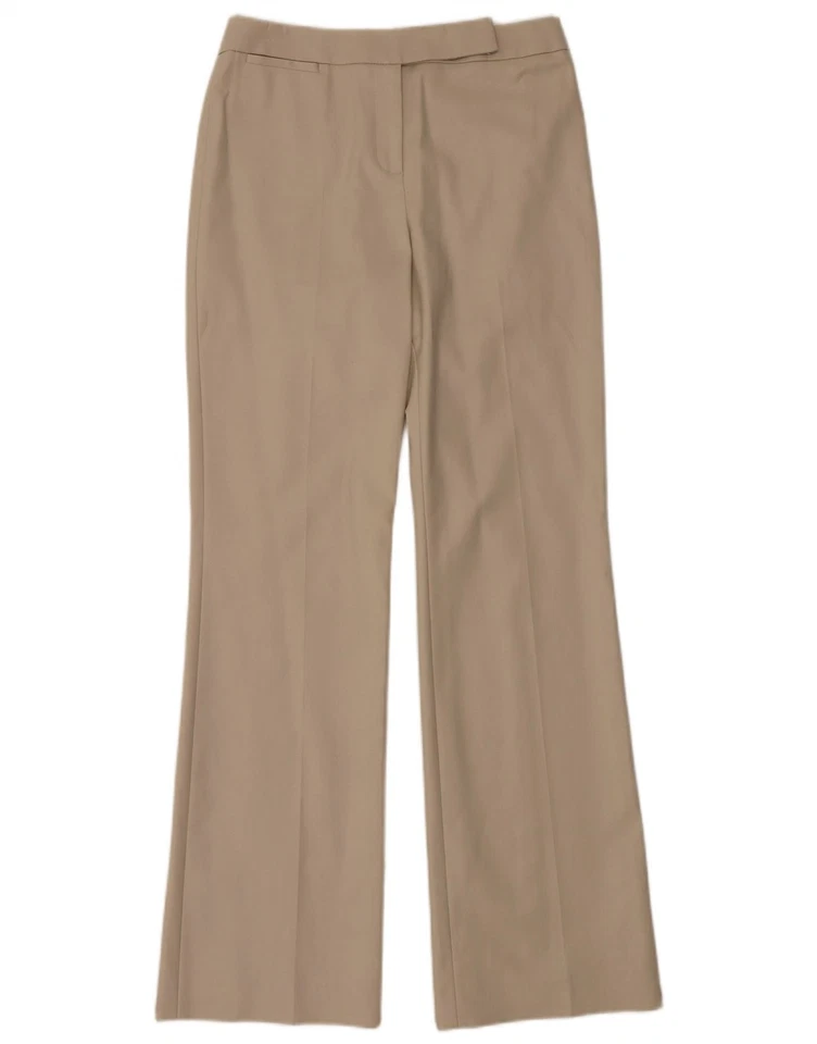 COAST Womens Bootcut Suit Trousers UK 10 Small W27 L32 Beige Cotton CJ07 - Image 1 of 4