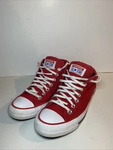 Converse Women's Sz 8 Shoes Sneakers Red Chuck Taylor All Star 566501F Casual - Picture 1 of 21