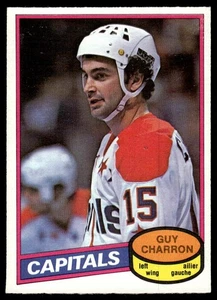 1980-81 O-Pee-Chee de colección opc Hockey Guy Charron Washington Capitals #352 - Imagen 1 de 2