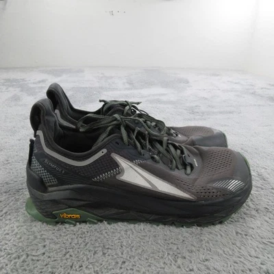 Altra Olympus 5 Trail Running Shoes Mens Size 10 Gray Green Vibram Megagrip - Image 1 of 4