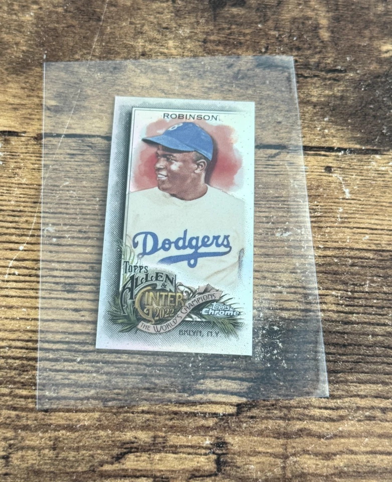 2022 Topps Allen & Ginter Chrome Mini Jackie Robinson Brooklyn Dodgers #108 - Image 1 of 1