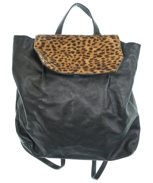 Mochila Mochila Gianni Chiarini Mujer Cuero Negro Usada, Italia, Talla 31,5 cm Foto 1 de 4