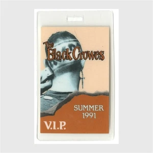 Black Crowes 1991 Tour Laminado Backstage Pass AC/DC Razor's Edge VIP - Imagen 1 de 2