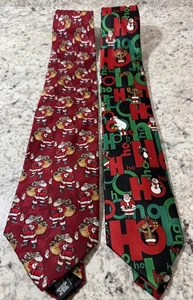 Corbata de Navidad Corbata de Papá Noel Tradiciones navideñas Sello 62 pulgadas Fiesta navideña - Imagen 1 de 8