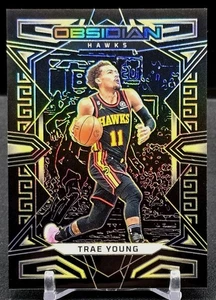 TRAE YOUNG 2022-23 PANINI OSSIDIANA GIALLO ACQUAFORTE ELETTRICA 1° su STAMPA SN# 1/10 - Foto 1 di 4