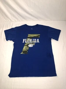 Camiseta para hombre J America Florida Gators camuflaje logotipo gráfico SS talla grande azul - Imagen 1 de 5