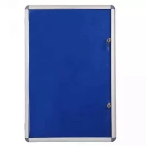 Viz Pro Indoor Lockable Tamperproof Notice Board Felt Backing Various Sizes - Picture 1 of 26