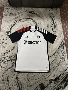 Fulham FC White Home Football Shirt 2023/24 BNWT Size Large Men’s HY6171 - Picture 1 of 13