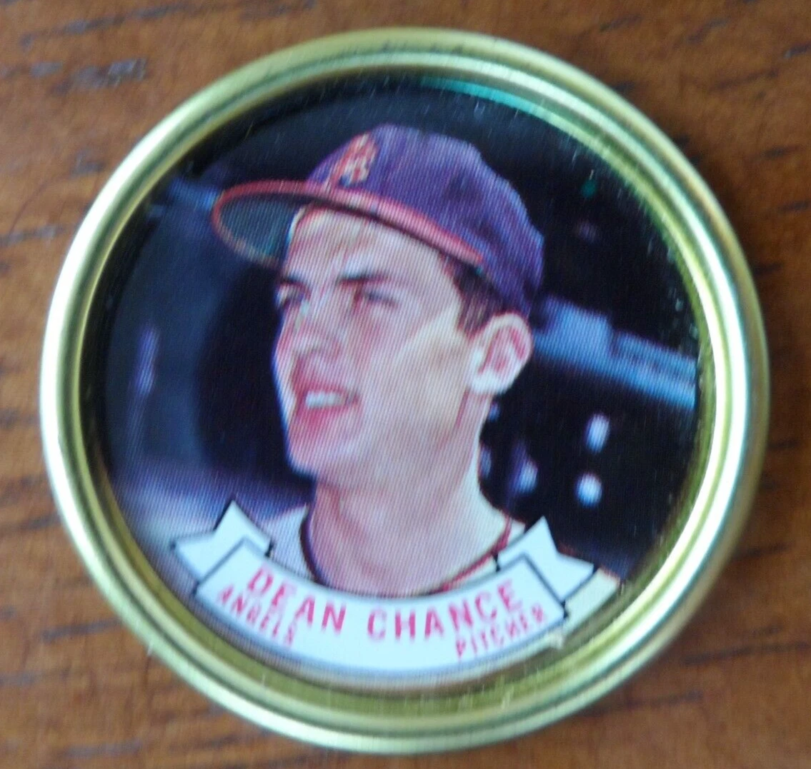 1964 TOPPS BASEBALL COIN #67 DEAN CHANCE LOS ANGELES ANGELS SET BREAK U-896