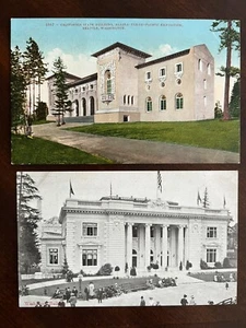 1909 Cartoline Foto Reale Alaska Yukon Esposizione Pacifico Seattle Washington - Foto 1 di 5