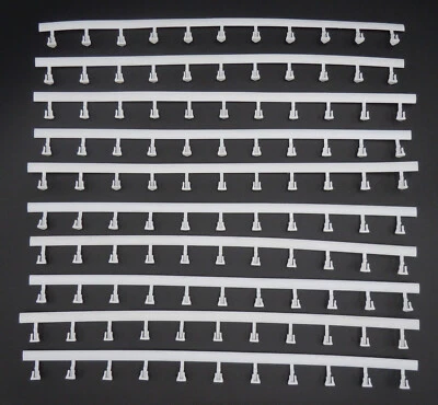 LIFE-LIKE ROKAR 14" RIELES DE PROTECCIÓN BLANCOS ~ 10 PIEZAS MUY BUEN ESTADO ~ ESCALA HO ~ SE ADAPTA A AURORA 2 Foto 1 de 3