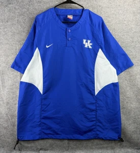 Nike Kentucky Wildcats Short Sleeve Wind Shirt Mens XL button up lightweight UK - Picture 1 of 8