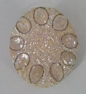 Vintage 1950s Wedding Skull Cap Light Pink Iridescent Sequins Beads Vail - Picture 1 of 11