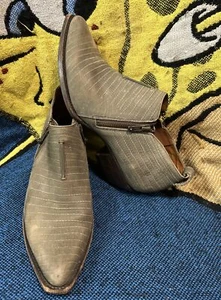 FRYE Sacha Moto Short Women’s Bootie Double Zip Olive Green Boots Sz US 10 B - Picture 1 of 15