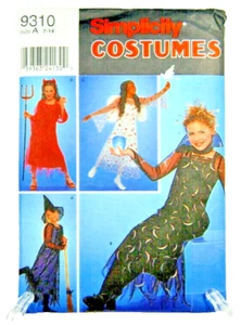 Simplicity Sewing Pattern #9310 Costumes Halloween Cosplay Size A 7-14 Uncut - Picture 1 of 4