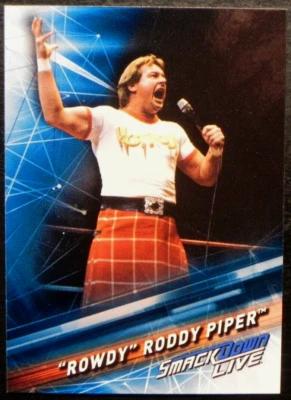 2019 Topps WWE Smackdown Live WWE Legend #85 Rowdy Roddy Piper - Image 1 of 2