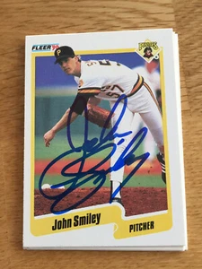 Pittsburgh Pirates John Smiley signed 1990 Fleer Card - Picture 1 of 1