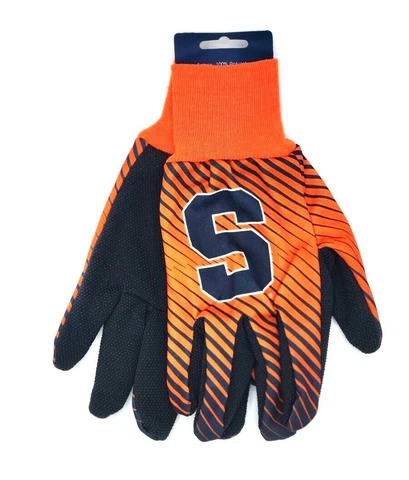 SYRACUSE ORANGE NCAA STRIPED LOGO GLOVES Cover