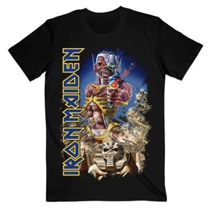 Iron Maiden Men Somewhere Back in Time Short Sleeve T-Shirt, Black, Medium - Picture 1 of 1