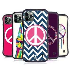 HEAD CASE DESIGNS PEACE EMBLEMS HYBRID CASE FOR APPLE iPHONES PHONES - Picture 1 of 13