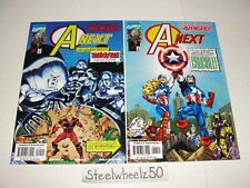 A Next #9 & 11 Comic Lot Marvel 1999 Captain America Alternate Original Avengers