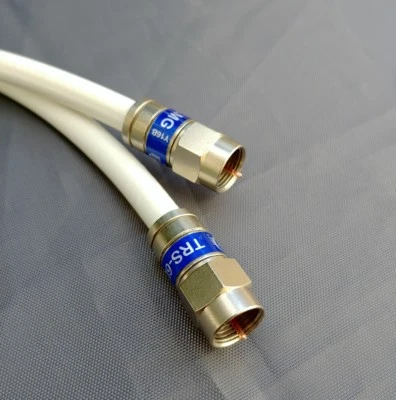 PCT-TRS-6LMG RG6 WHITE Cable  0.5 FT- 100 FT for Satellite HD Antenna TV - Image 1 of 2