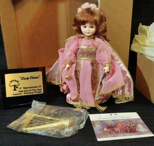 Robin Woods Lady Elaine 8" Doll Camelot Castle Collection Vintage Plaque Harp A+ - Picture 1 of 12