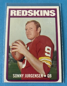 1972 Sonny Jurgensen Topps #195 Washington Redskins EX/NM J28 - Picture 1 of 2