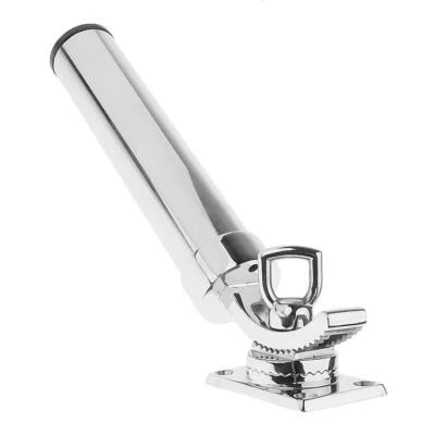 Porta canne da pesca rimovibile regolabile in acciaio inox per barca - Immagine 1 di 4