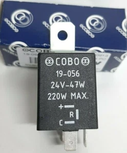 RELÈ INTERMITTENZA FRECCE COBO AUTOCARRO FIAT ADATTABILE IVECO OM 40 50 24V 47W - Picture 1 of 3