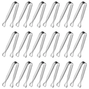 Mini Serving Tongs, 18-Packs Stainless Steel, 4.3inch, Kitchen / Appetizers T... - Picture 1 of 7