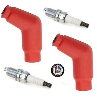 2 件 Spark Plug & Cap 靴子 适用于本田 Big Red 250 ATC250SX ES (1985 - 1987) — 第 1/3 张图片