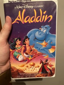 Vintage Rare Aladdin (VHS,1993) Black Diamond #1662 Walt Disney Classic - Picture 1 of 7