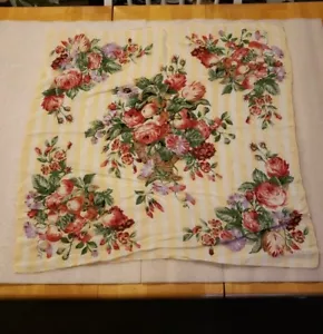Vintage Scarf Echo Peonies Floral - Picture 1 of 3