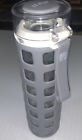 Ello 20 oz. Glas Wasserflasche mit Deckel grau Silikonhülle mit Riemen BPA-frei