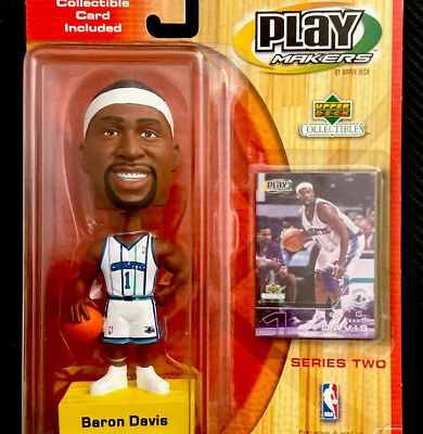 2001 Upper Deck Play Makers Series Two Baron Davis Bobblehead - Image 1 of 3