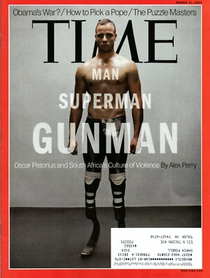 time magazine march 11 2013 oscar pistorius john mccain amy herzog tom stoppard  - Image 1 of 2