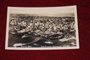 Aerial View, Seattle Washington Postcard - Real Photo RPPC - Picture 1 of 2
