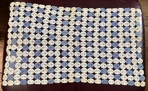 Vintage Blue & Cream Lace Piece - Picture 1 of 5