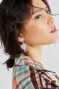 Free People Cooke Hoops Earrings NWT $30 - Picture 1 of 18