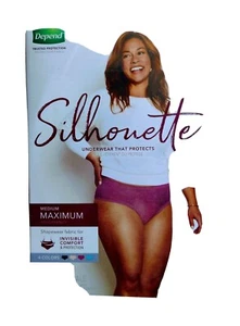 Depend SILHOUETTE Incontinence Underwear for Women - Medium - 4 Count - Picture 1 of 6