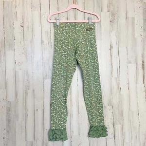 Matilda Jane | Girls Green Floral Print Ruffle Pants | Size: 10Y - Picture 1 of 3