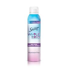 Secret Whole Body Deodorant for Women, Spray Lilac & Waterlily Scent,... 