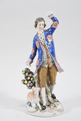 J08G95- Alte Porzellan Figur Kavalier, Gemarkt  • 9.99€