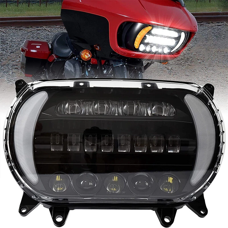 Faro LED DRL apto para Harley Road Glide FLTR FLTRX FLTRXS FLTRU 2015-2023 EE. UU. Foto 1 de 4