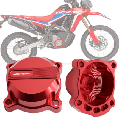 Cubierta de filtro de aceite CNC Billet para Honda CRF250L CRF 250L Rally ABS 2012-2019 2020 Foto 1 de 4