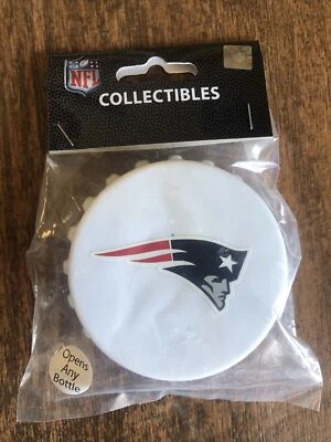 全新英格兰爱国者队瓶盖磁铁开瓶器 NFL 许可证 — 第 1/2 张图片