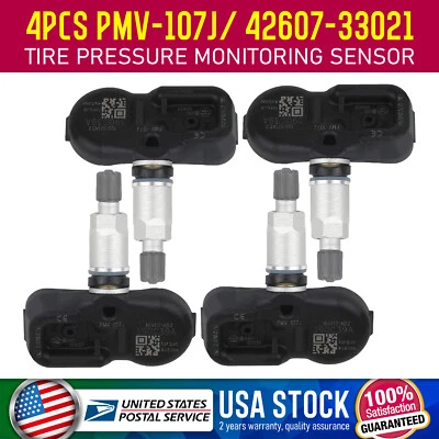 Sensores de presión de neumáticos OEM 4X 42607-33021 TPMS PMV-107J para Scion tC/ xD/ xB/ iQ Foto 1 de 4
