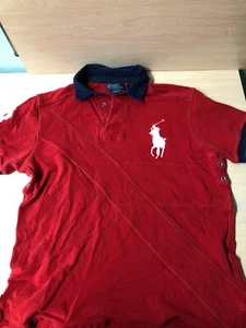 Polo By Ralph Lauren Custom Fit Red Large Pony Polo Size L - Picture 1 of 8