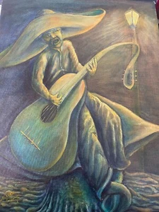 Original Painting "Noche de Ronda", Jose P Gutierrez, Salvador Dali style - Picture 1 of 5